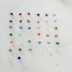 4mm Swarovski CrystalAB Aurora Borealis Bicone Beads (144pc)