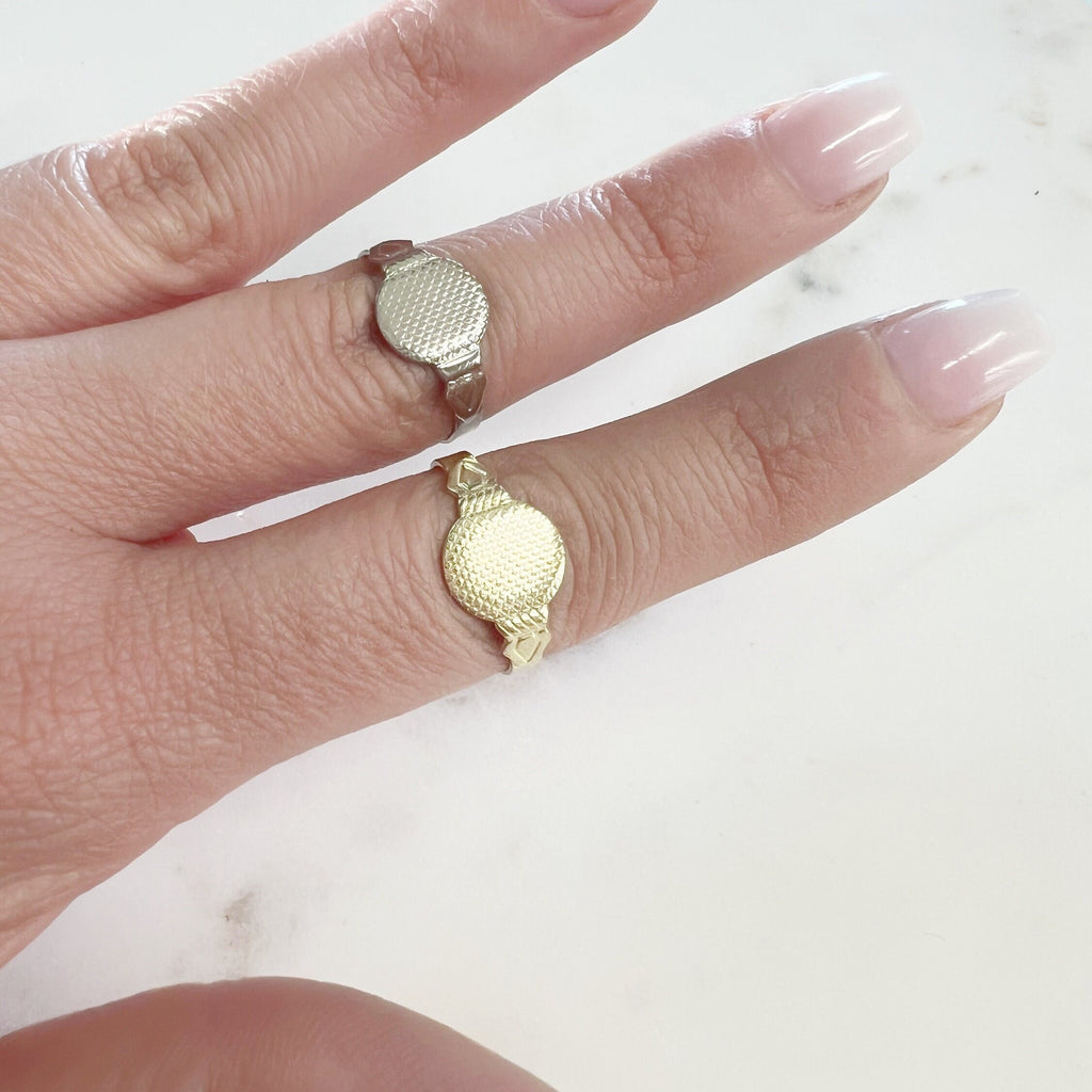 Base Metal Adjustable Glue on Ring Base Nickel Silver Gold (5pc)