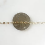 3.9mmx2.7mm 14K Gold Filled Shiny Shimmery Starburst Cable – Sold by the Foot