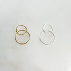 Sterling Silver or 14K Gold Filled Smooth Interlocking Rings Connector Links