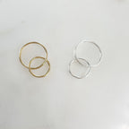 Sterling Silver or 14K Gold Filled Smooth Interlocking Rings Connector Links