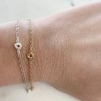 Sterling Silver or 14K Gold Filled Tiny Dainty Love Knot Connector Charm