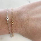 Sterling Silver or 14K Gold Filled Tiny Dainty Love Knot Connector Charm