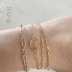 Sterling Silver or 14K Gold Filled Smooth Star Heart Moon Clover (2pc)