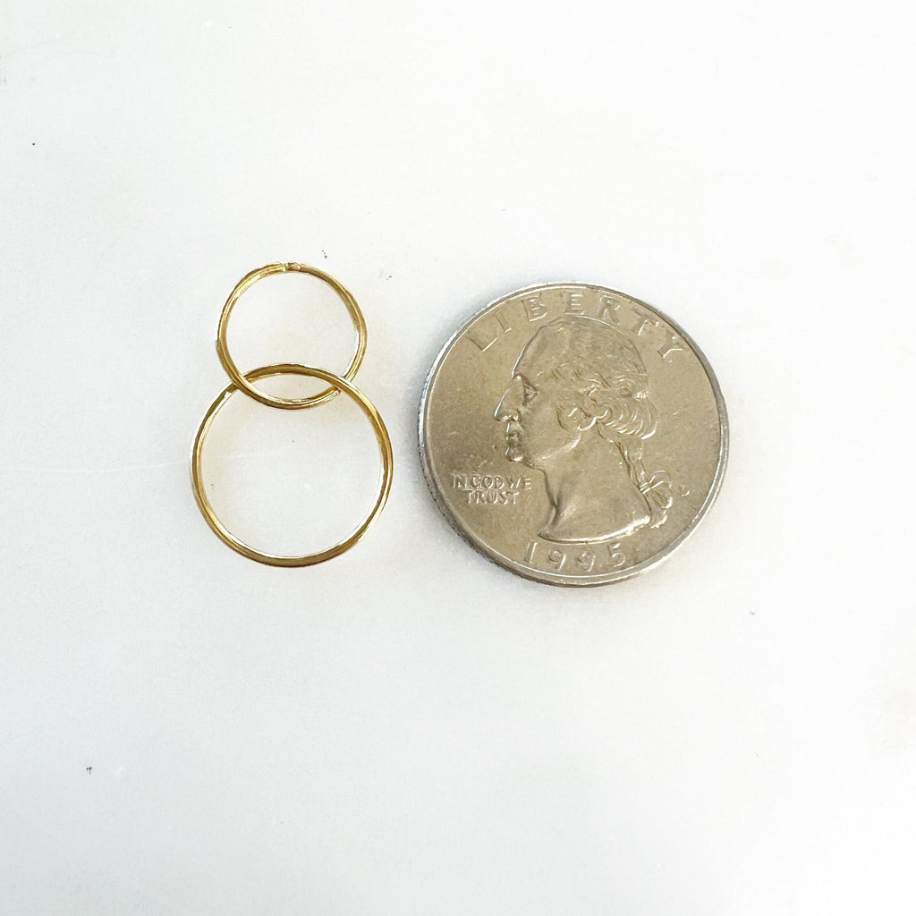 Sterling Silver or 14K Gold Filled Smooth Interlocking Rings Connector Links