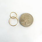 Sterling Silver or 14K Gold Filled Smooth Interlocking Rings Connector Links