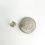 Sterling Silver or Vermeil Artisan Organic Shape with Small Detailing Thick