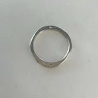 16mm Sterling Silver Medium Size Hammered Organic Open Circle Soldered