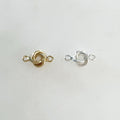 Sterling Silver or 14K Gold Filled Tiny Dainty Love Knot Connector Charm