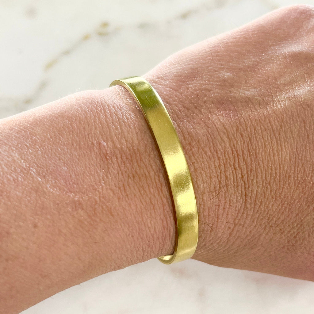 Raw Brass Mini Cuff Bracelet Ready to Wear