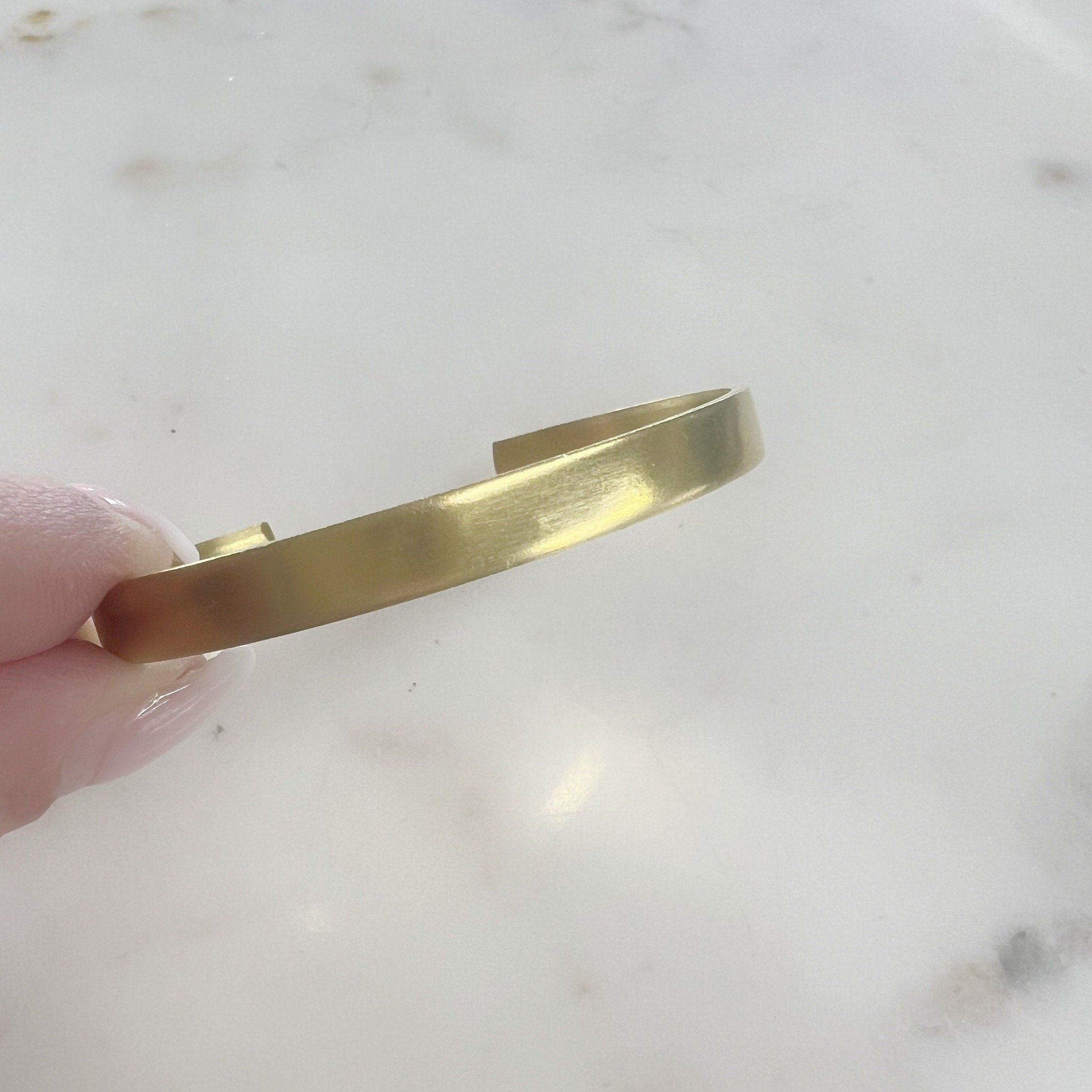 Raw Brass Mini Cuff Bracelet Ready to Wear