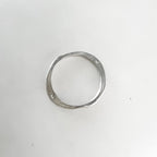 16mm Sterling Silver Medium Size Hammered Organic Open Circle Soldered