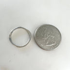 16mm Sterling Silver Medium Size Hammered Organic Open Circle Soldered