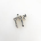 Sterling Silver Detailed Chai Life Charm Jewish Hebrew Symbol Charm
