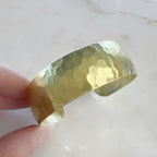 Raw Brass Hammered Cuff Bracelet Ready to Wear