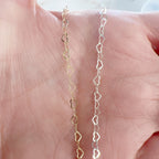 3.8mmx2.8mm Sterling Silver or 14K Gold Filled Dainty – Sold by the Foot