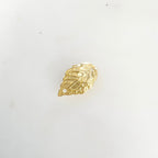 15mm X9mm Sterling Silver or Vermeil or Curved Detailed Leaf Connector