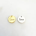 12mm Sterling Silver or Vermeil or Small Double Sided Coin Circle Disc Stamped