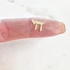 Sterling Silver or 14K Gold Filled 2 Loop Connector Chai or Delicate (4pc)