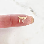 Sterling Silver or 14K Gold Filled 2 Loop Connector Chai or Delicate (4pc)
