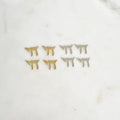 Sterling Silver or 14K Gold Filled 2 Loop Connector Chai or Delicate (4pc)