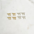 Sterling Silver or 14K Gold Filled 2 Loop Connector Chai or Delicate (4pc)