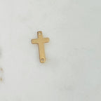 17mmx9.5mm 14K Gold Filled Horizontal Cross Connector 2 Hole Links Pendant