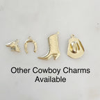 Sterling Silver or 14K Gold Filled Horseshoe Charm 14Kt or Small (2pc)