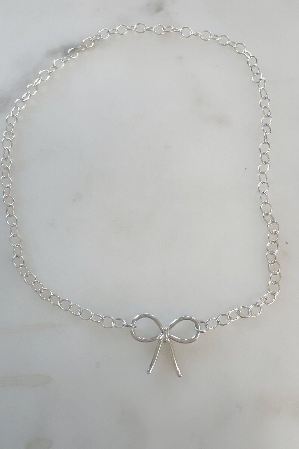 Sterling Silver or Vermeil Bow Ribbon Pendant Charm Connector Knot in or Bow