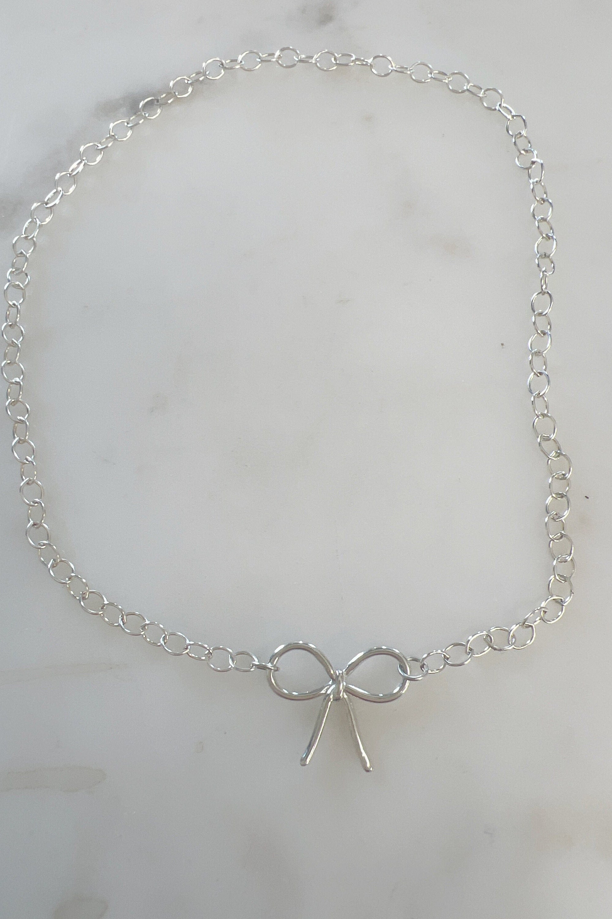 Sterling Silver or Vermeil Bow Ribbon Pendant Charm Connector Knot in or Bow