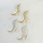 Sterling Silver or 14K Gold Filled Small Cowboy Boot Charm 14Kt (2pc)