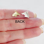 Sterling Silver or 14K Gold Filled SmallHorse Head Charm 14Kt (4pc)