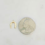 Sterling Silver or 14K Gold Filled Horseshoe Charm 14Kt or Small (2pc)