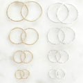 Sterling Silver or Gold Filled Hammered Textured or Ring Circle 10mm (2pc)