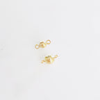 Gold Filled 3mm or 4mm Round Smooth 2 Loop Ball Connector Bead Link