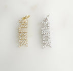 Gold Plated or Base Metal or Cubic Zirconia FUCK F*** Charm Letter Charm CZ