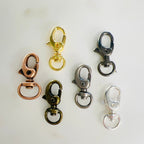 Brass Rounded Lobster Swivel Clasp Choose Your Style Clasp (2pc)