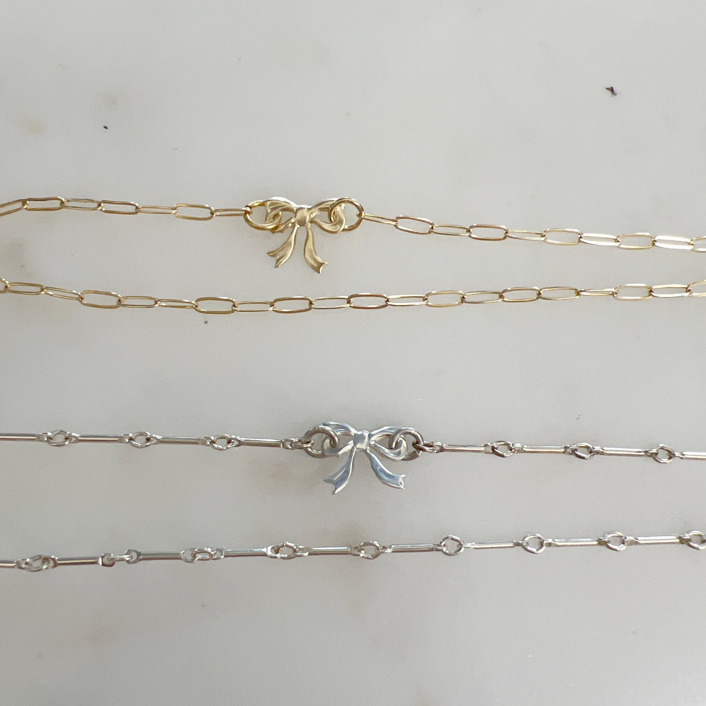 10mmx8mm Sterling Silver or 14K Gold Filled Delicate Lightweight Mini (4pc)