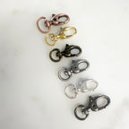 Brass Rounded Lobster Swivel Clasp Choose Your Style Clasp (2pc)