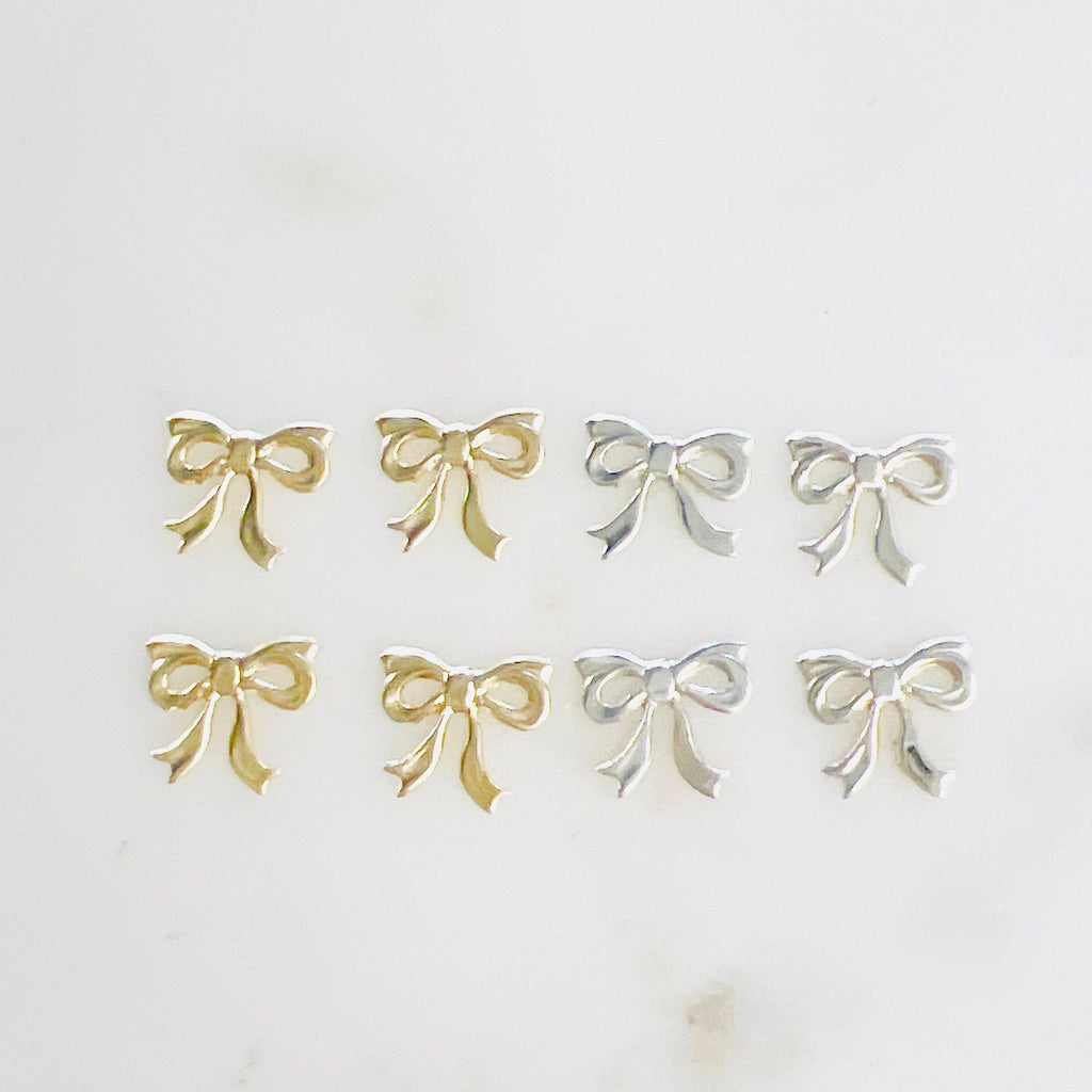 10mmx8mm Sterling Silver or 14K Gold Filled Delicate Lightweight Mini (4pc)