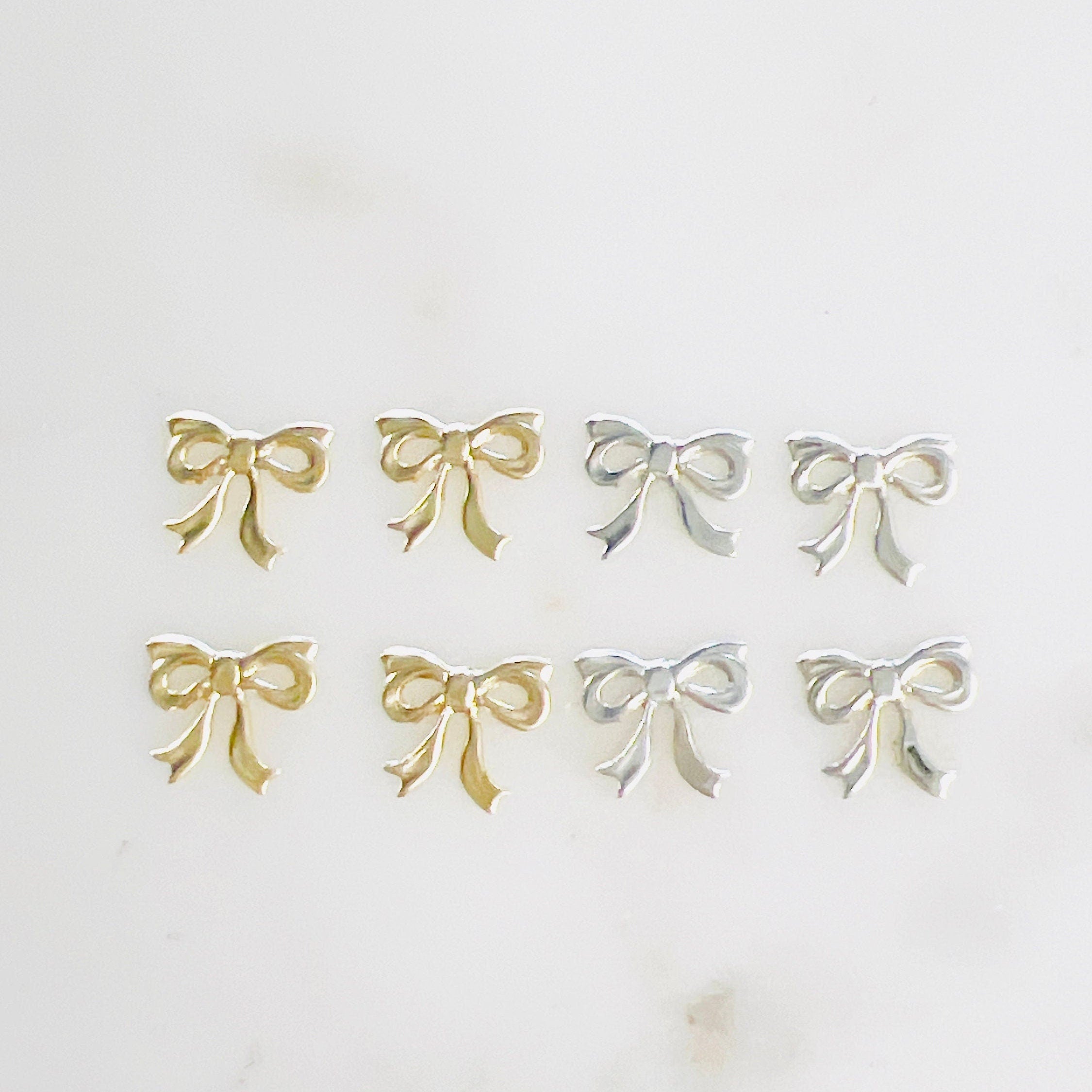 10mmx8mm Sterling Silver or 14K Gold Filled Delicate Lightweight Mini (4pc)