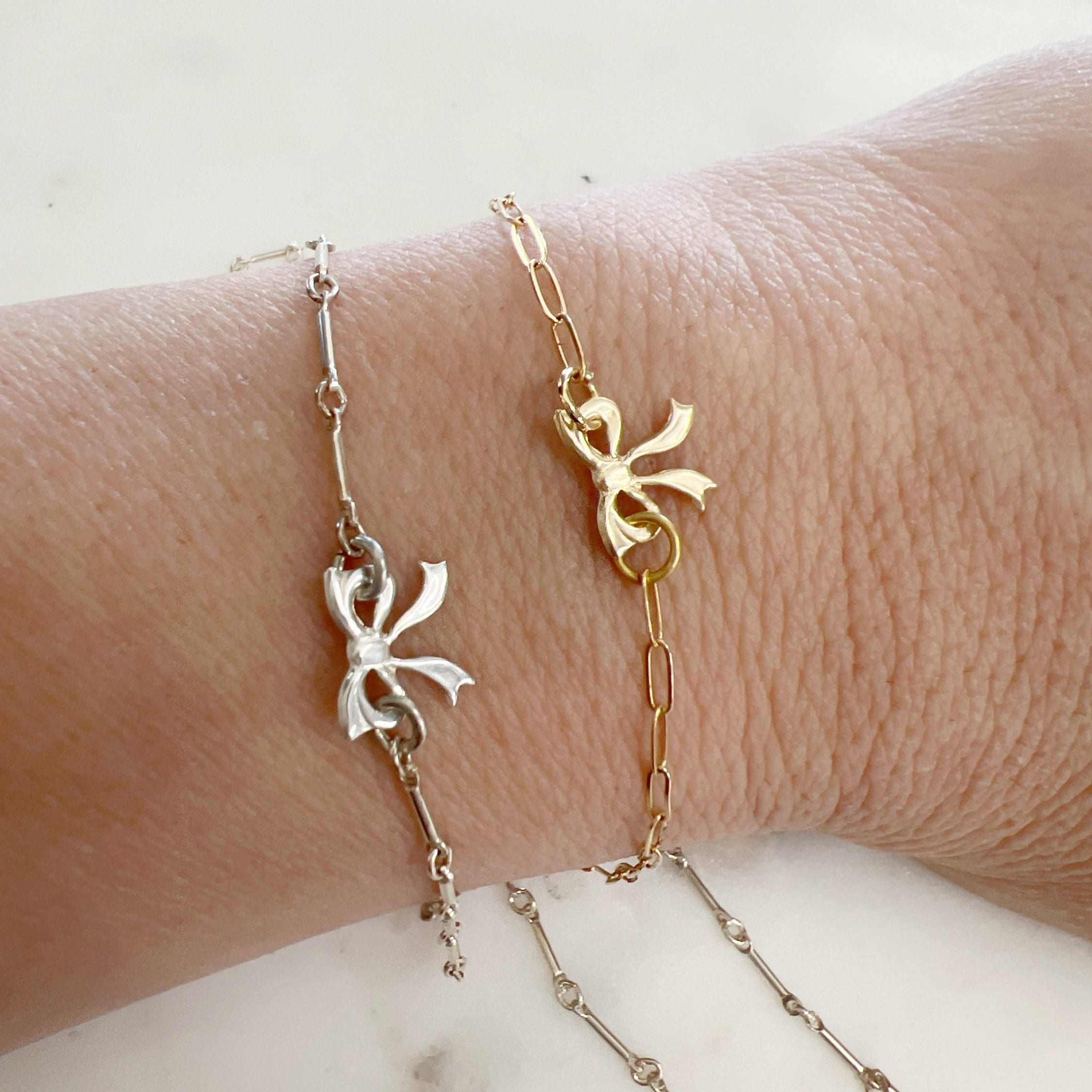 10mmx8mm Sterling Silver or 14K Gold Filled Delicate Lightweight Mini (4pc)