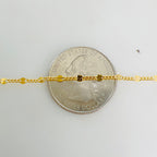 14K Gold Filled Dainty Dapped Curb Link Chain – Sold by the Foot
