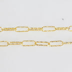 11.4mmx4.3mm 14K Gold Filled Textured Cable Drawn Chain – Sold by the Foot