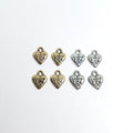 Pewter From Labor of Love Heart Loop Charm Love Antique Gold (4pc)