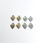 Pewter From Labor of Love Heart Loop Charm Love Antique Gold (4pc)