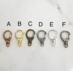 Brass Push Gate Swivel Clasp Choose Your Style 33mm Clasp (2pc)