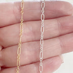 Sterling Silver or 14K Gold Filled Sturdy Long and Short Rectangle