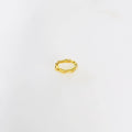Gold Plated Artisan Organic Rondelle Shape 9mm x 5mm Flat Hammered