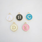 Gold Plated Alphabet Letter Double Sided Personalize Jewelry